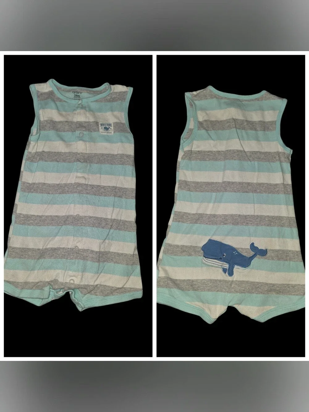 9/8/64.Carters Boys Striped Bodysuit(PRICE IS FIRM IF YOUR JUST BUYING THIS ITEM